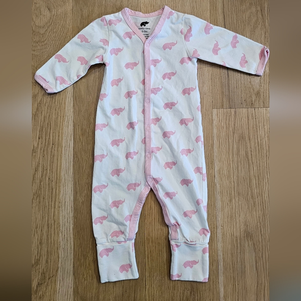 Monica + Andy On The Go One Piece Pink Elephant NWOT